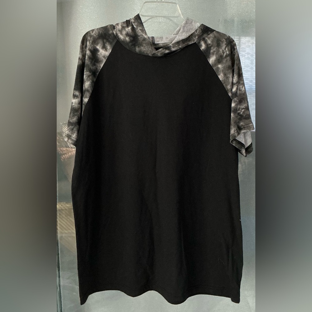 OT Revolution Hooded Black Short Sleeve Men's Shirt🌻